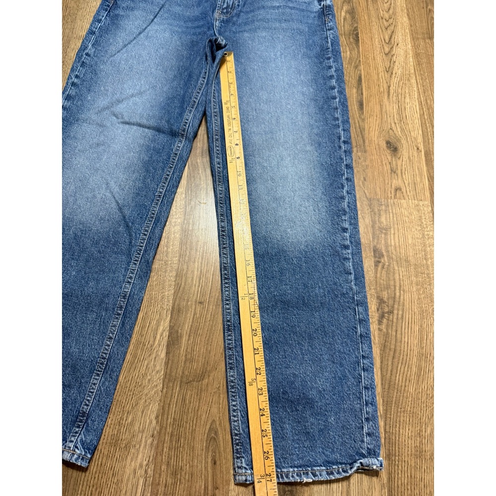GAP Jeans Women Size 8/29R Blue Denim Jeans High Rise Straight Leg  90s Loose - Picture 11 of 12